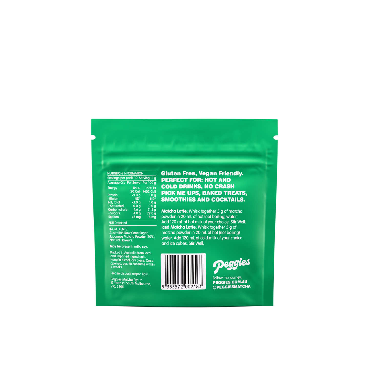 Peggies Japanese Matcha Vanilla